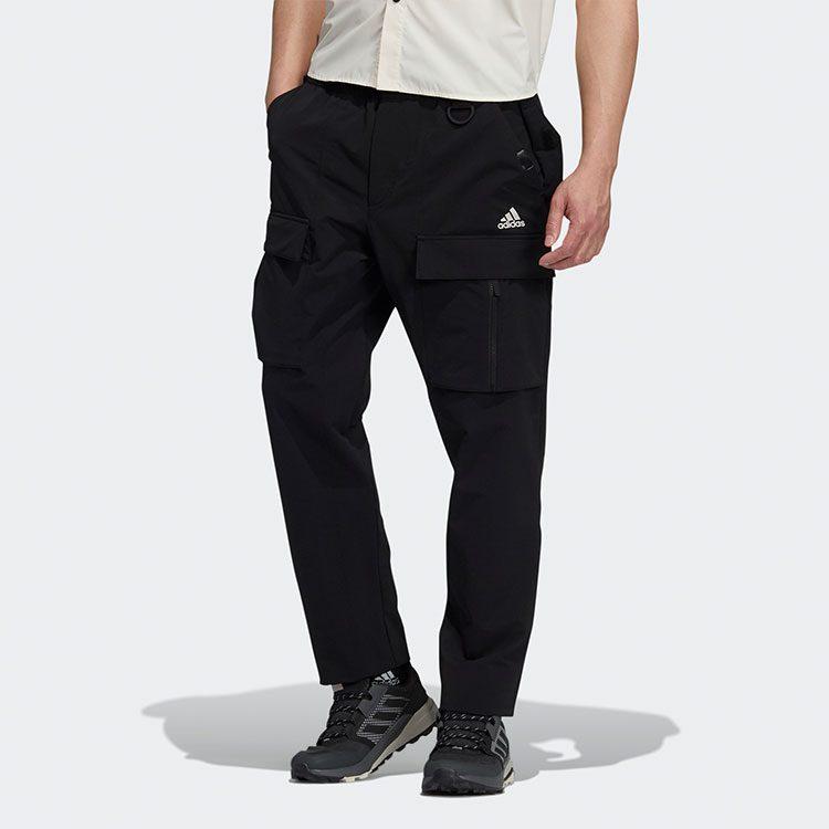 Adidas Knitted Sweatpants Men's Black Moderate Cargo Pants H13794