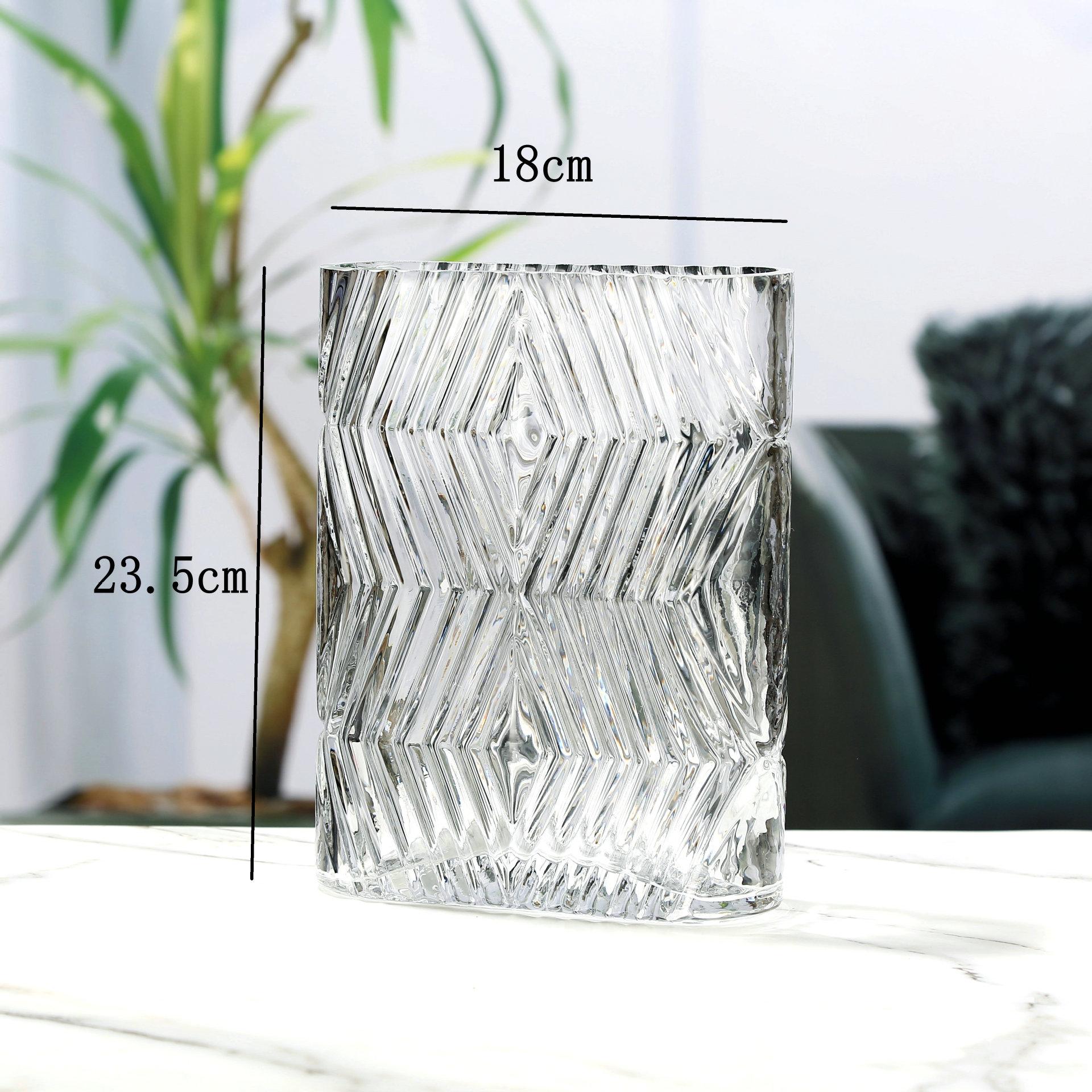 Стеклянная ваза Овальная геометрия Прозрачный террариум Цветочная композиция Аксессуары Ваза для цветов Аксессуары для украшения дома