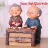 Hand-in-Hand Elderly Couple Figurine: Romantic Home Decor, Wedding or Valentine's Gift