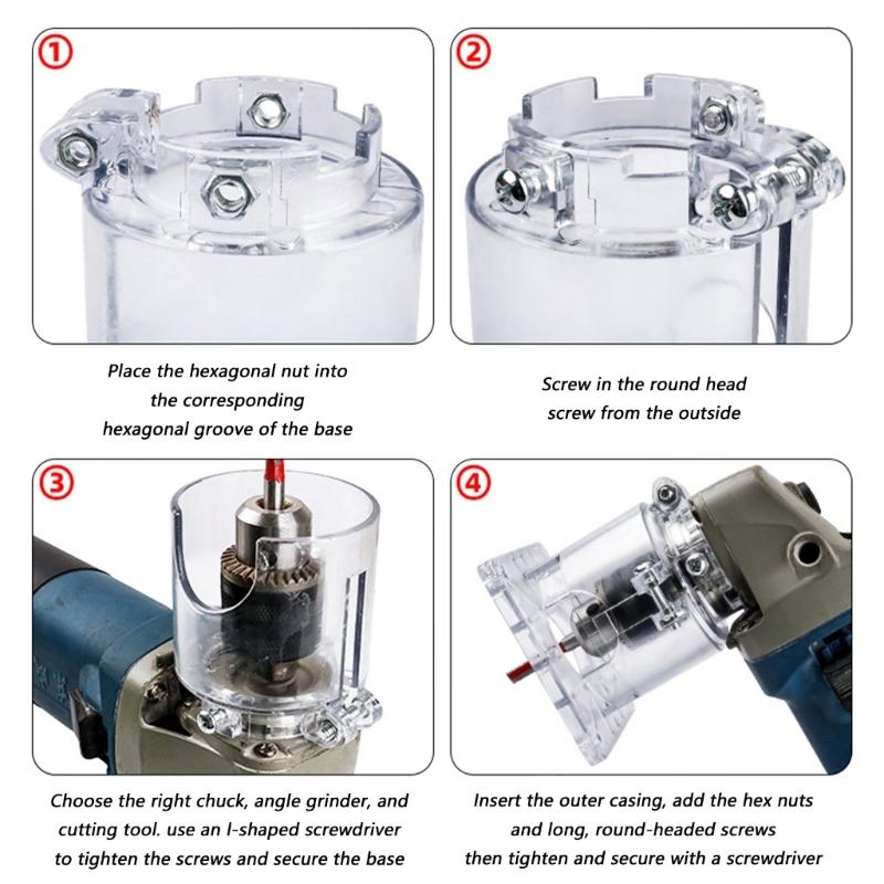 MultiFunctional Angles Grinder To Trimmer Base For DIY Woodworking Projects Including Edges Trimming Slot Cutting