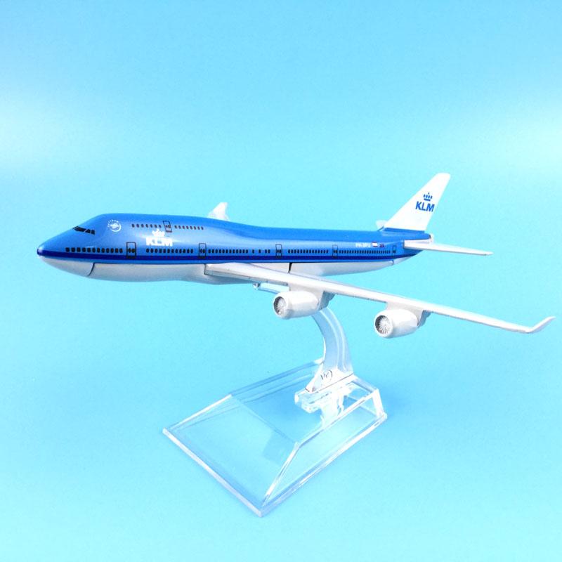 1/400 Scale 16cm Boeing747 KLM Royal Dutch Airlines Aircraft Airplane Model Airplane Diecast Metal Planes