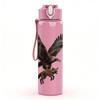 1PC Flying Eagle Bird 750ml Color Plastic Sports Water Bottle Leakproof Flip Straw Lid Suitable for Sports Office Home Use