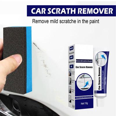Autokrassen Reparatie Middel Auto Polijstmiddel Krasverwijderaar Met Spons Auto Carrosserie Lakverzorging Verwijder Kras Reparatie Gladde Auto Carrosserie