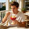 Fruit Themed Porcelain Serving Cup Elegant High Foot Design For Cold Treats And Beverages 180ml Capacity