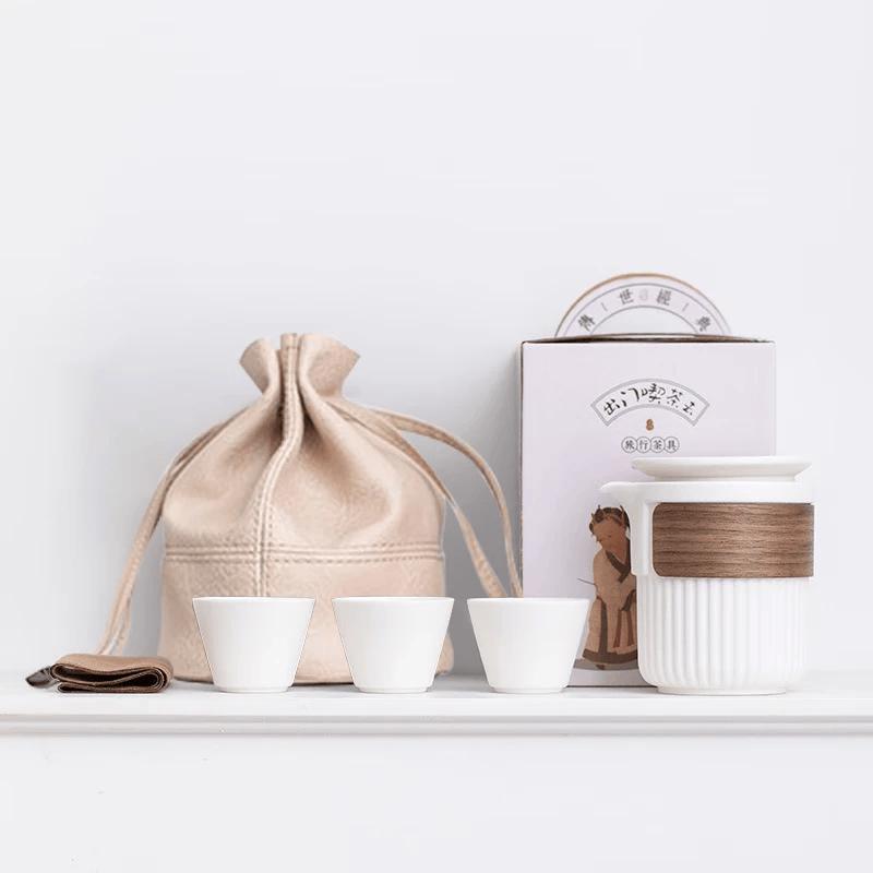 Portable Ceramic Kung Fu Tea Set