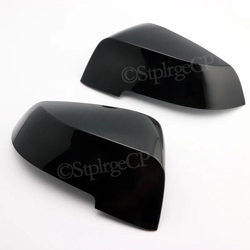 For BMW 5 6 7 Series Black Mirror Cover F10 F11 F18 F07 F12 F13 F06 F01 F02 F03 F04 LCL Carbon Fiber Pattern Mirror Cover
