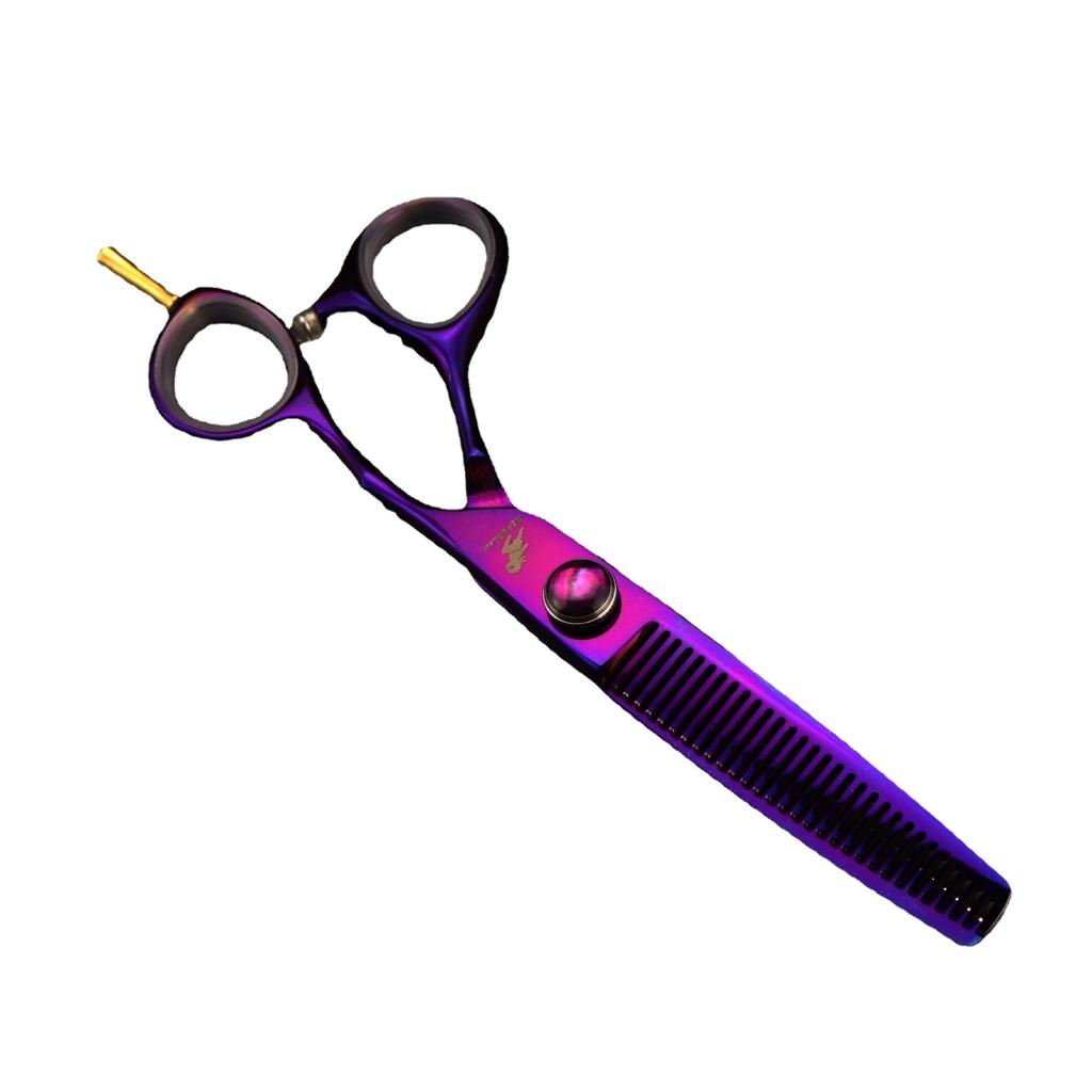 6.0 Inch Nimpson, Purple Single Tail, Hair Scissors, Hair Scissors, Flat Scissors, Bangs Scissors, Tooth Scissors, Thin