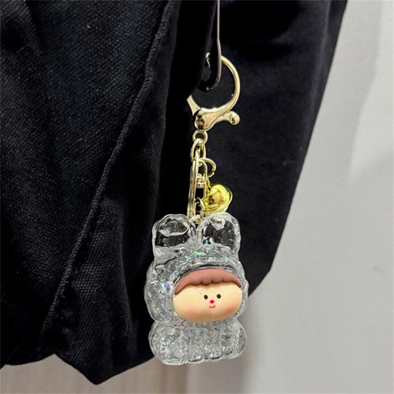 Акрил в масло зыбучие пески мигающий брелок Лилит сумка кулон настольный орнамент брелок — фото 3