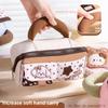 Plaid pencil case girls stationery box student niche large-capacity pencil box pencil bag