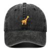 Cappellino da Baseball Ricamato con Giraffa Cartone Animato - Unisex Regolabile Estivo Hip Hop
