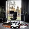 Halloween horror Printed Round Rug Carpet Chair Rug Area Rug Entryway Doormats,for Office Chair Living Room Bedroom Kitchen Room.
