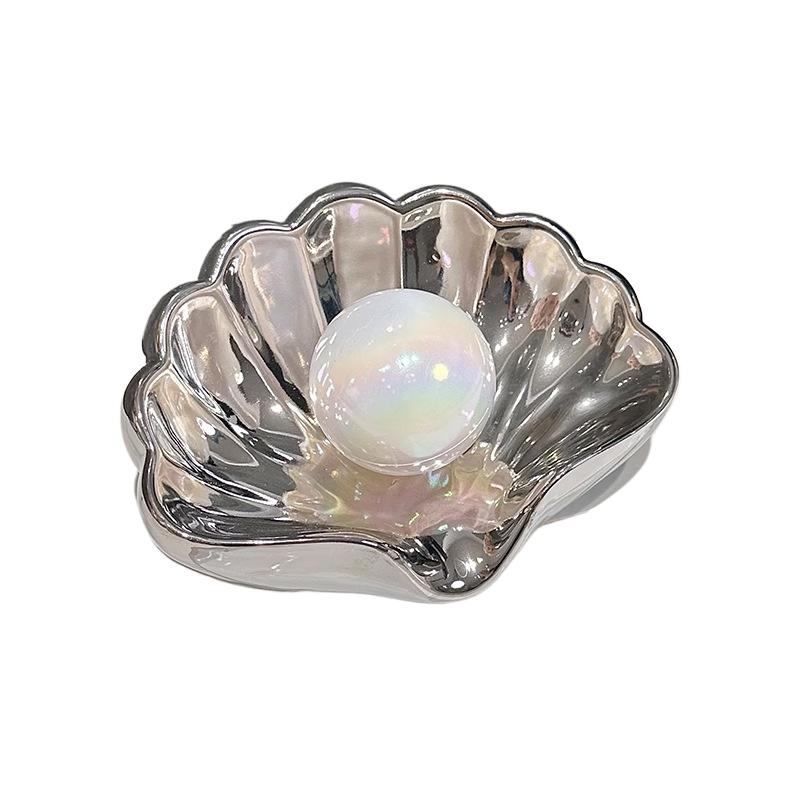 Shell Soap Box, Bathroom Draining Box, Creative High-end Light Luxury Soap Rack for The Bathroom