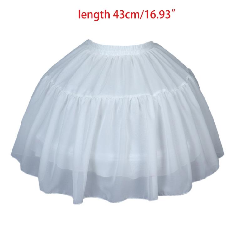 Women Crinoline Petticoat Cage White Hoop Skirt Slips for Wedding Bridal Dress