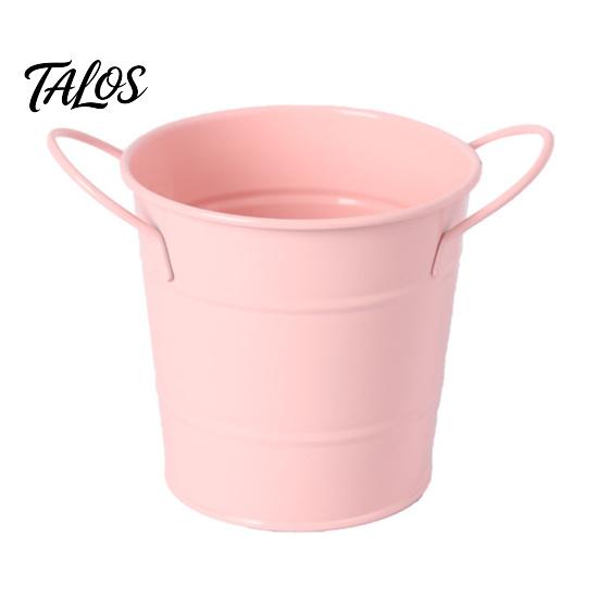 Talos Creative Iron Pen Holder, Rustic Desk Organizer for Office, Metal Pencil Cup Makeup Brushes, Small Storage Bucket Office And Home Use