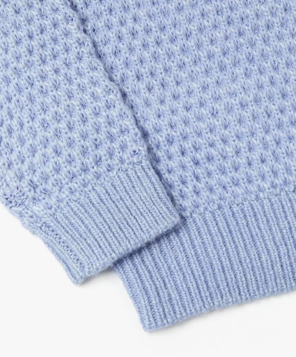 Le Mad Aran Wool Pk Knit - Sky
