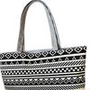 Embroidered Shoulder Bag, Tote Women's Handbag, Zipper, Large Capacity, Shopping Fashion,