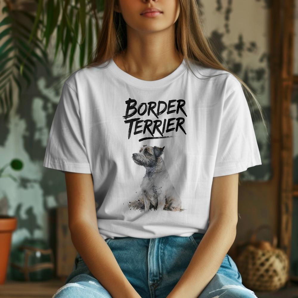 

Watercolor Border Terrier Unisex Tee, Border Terrier Owner T-shirt, Cute Dog Tee S