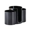 3-in-1 Design Cotton Round Pad Holder Plastic Multi-Functional Cotton Swab Box Bamboo Lids Dustproof Makeup Organizer Home Use