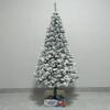 White Christmas Tree Set with 1m, 1.5m, 1.8m Trees - Snow-Decorated Holiday Decor for Home