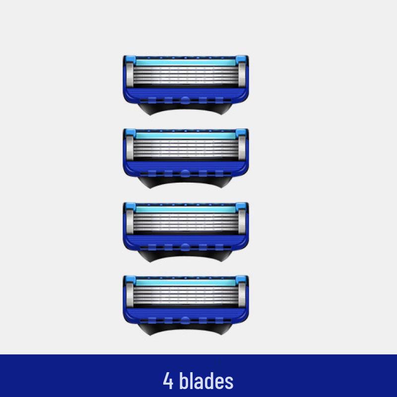 Importierter manueller 5-Klingen-Rasierer für Herren mit universellem Gillette-Kopf