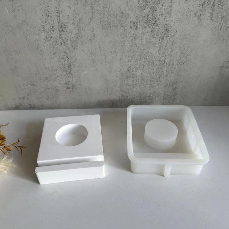 Cats Dogs Wreath Silicones Molds for Epoxy Resin, Tealight Holder Silicone Molds for Candle Holder Tealight Holder Stand