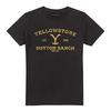 Yellowstone Yellowstone Dutton Ranch Simple T-Shirt L-4XL, Black
