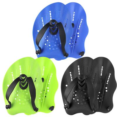 1 Pair of Swimming Training Paddles, Swimming Training Paddles with Adjustable Silicone Straps, Snorkeling and Diving Gloves