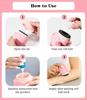 Sunscreen Sponge Applicator Refillable Roll-On Design Roller Brush for Toddler Baby Kids Adults Beach Outdoor Travel Essentials