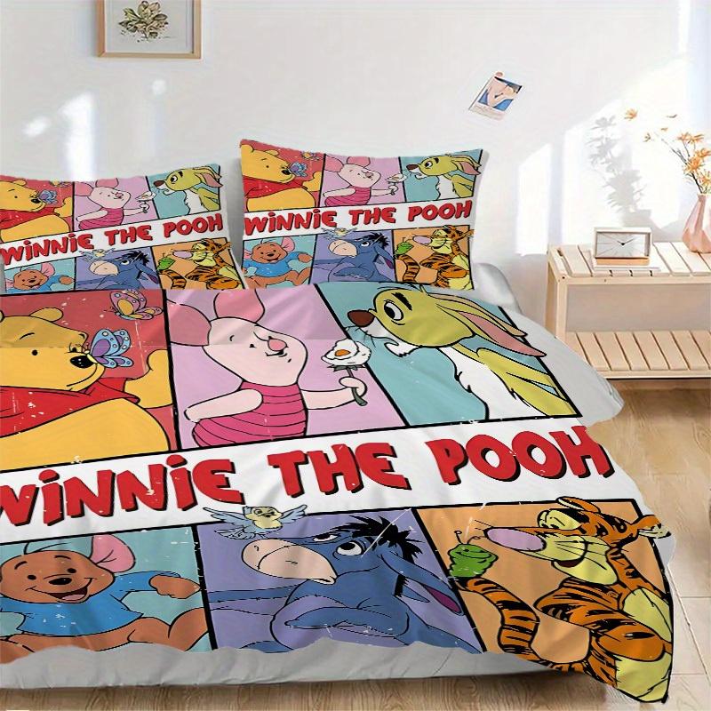 

3pcs Winnie The Pooh Printed Bedding Set,(Includes 1 Duvet Cover And 2 Pillowcases, Quilt Not Included) yy250814086 135x200cm