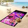 Kpop Dämonenjäger Bedrucktes Strandtuch, Großes Saugfähiges Schnelltrocknendes Handtuch für den Sommer, Outdoor, Schwimmen