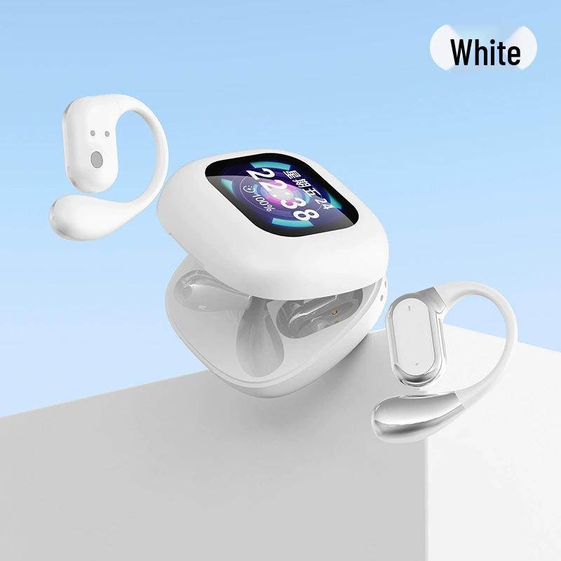 Q18 Over-Ear Bluetooth Earphones with Color Screen, ANC Noise Reduction, and AI Translation.