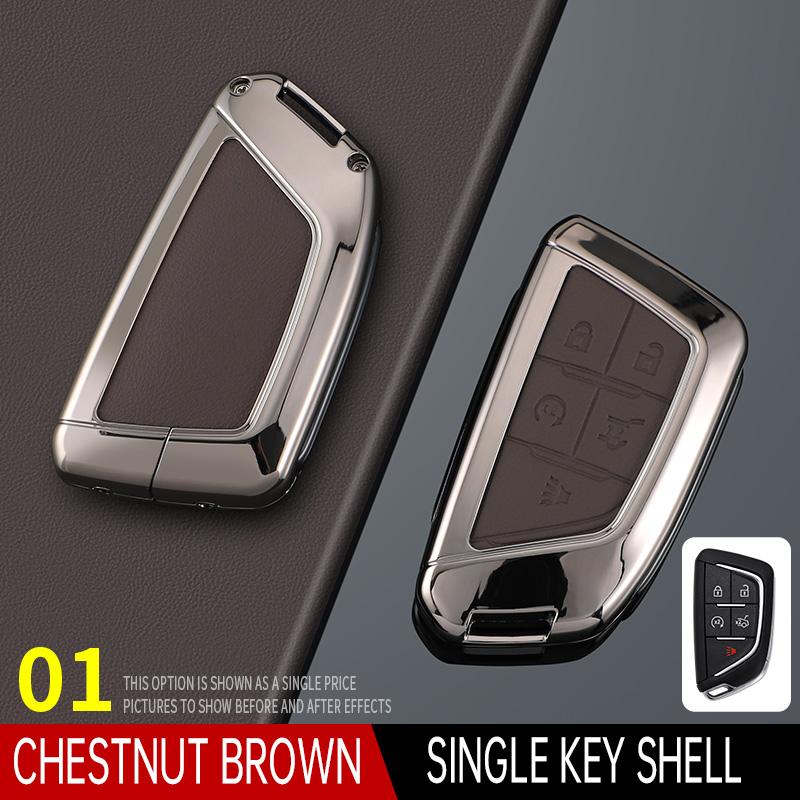 Styling Mouldings For Cadillac XT6 XT5 CT6 CT5 XT4 Men's Women's Bag Buckle Car Key Cortex Car Key Case Cover Protector Shell Fo