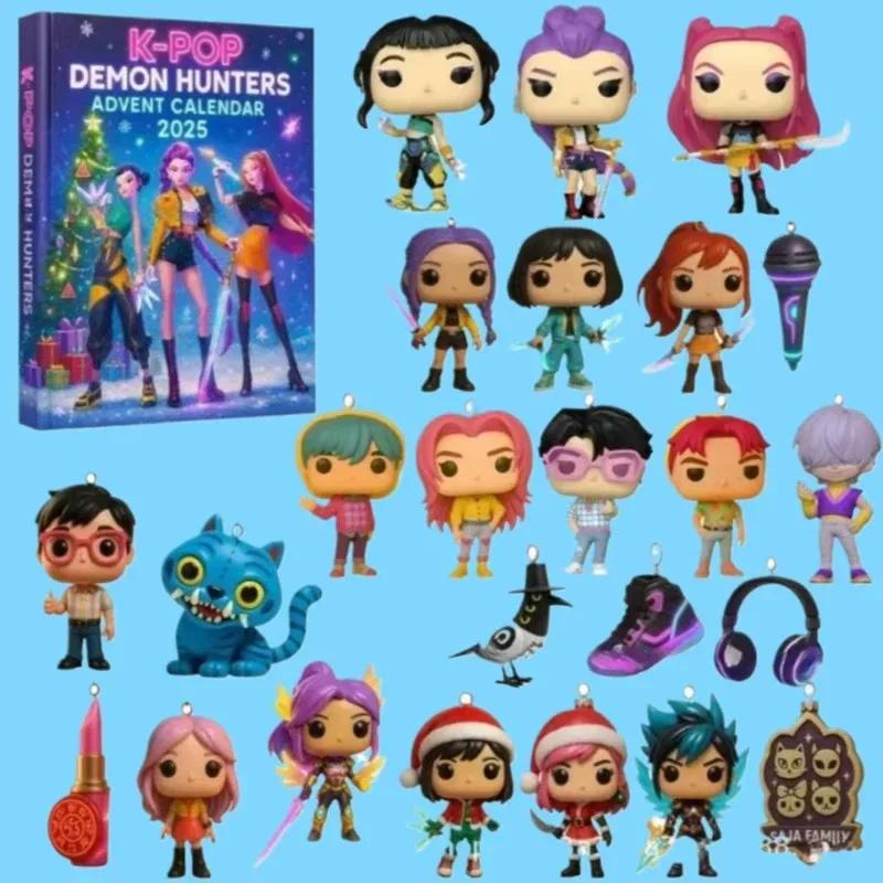 Addobbo per Albero di Natale Cacciatore di Demoni in Acrilico Stile Kpop Scatola Cieca dell'Avvento Carino Decorazione Gotica Festiva Per Adolescenti E Donne Regalo~