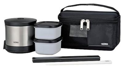 THERMOS Insulated Lunch Box Go Stainless Steel Black SBK 0.8 DBW-360