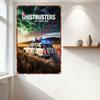 Krotitelé duchů: Dědictví Ecto-1 Vintage plechová cedule Retro filmový plakát pro domácí bar Man Cave Dekorace