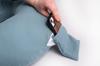 Positioning pillow, length 150, miniRELAX, muslin 34, bottle green