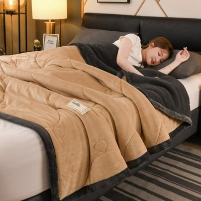 Three Layer Thickened Lamb Wool Composite Blanket