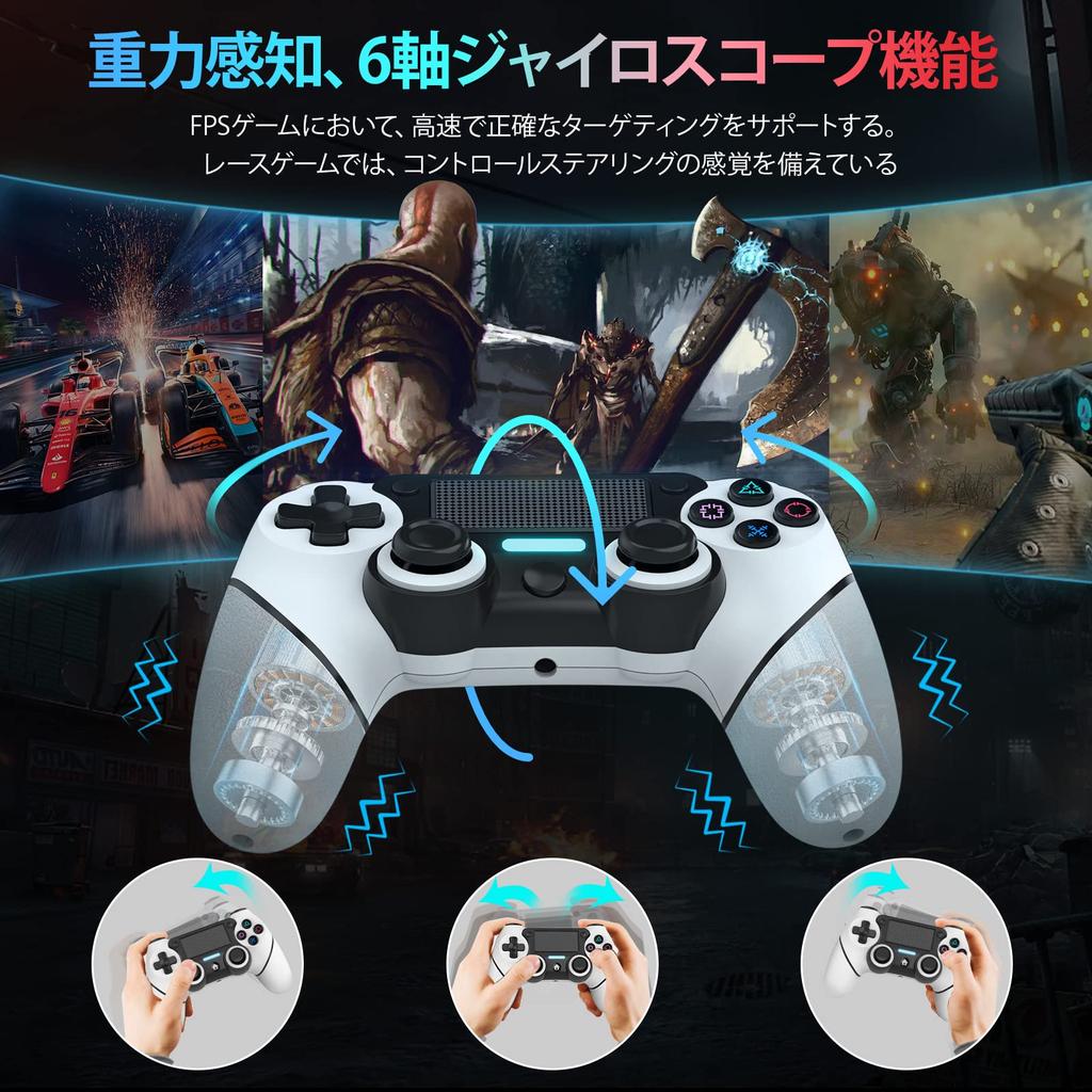 Original-PS4-Controller nur im PS4-Controller Bluetooth-Drahtlosverbindung Original-PlayStation 4-Controller Kommt mit Freak 600 mAh große Kapazität