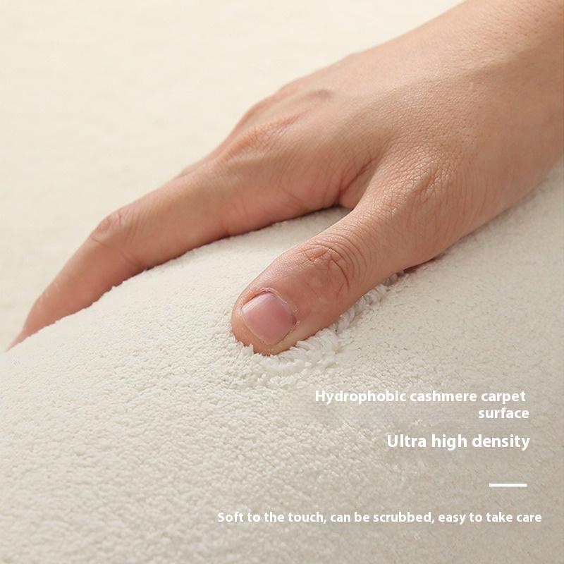 Cute Home Cartoon Imitation Cashmere Carpet Children's Room Bedroom Bed Blanket Maiden Heart Cloud Printed Floor Mat