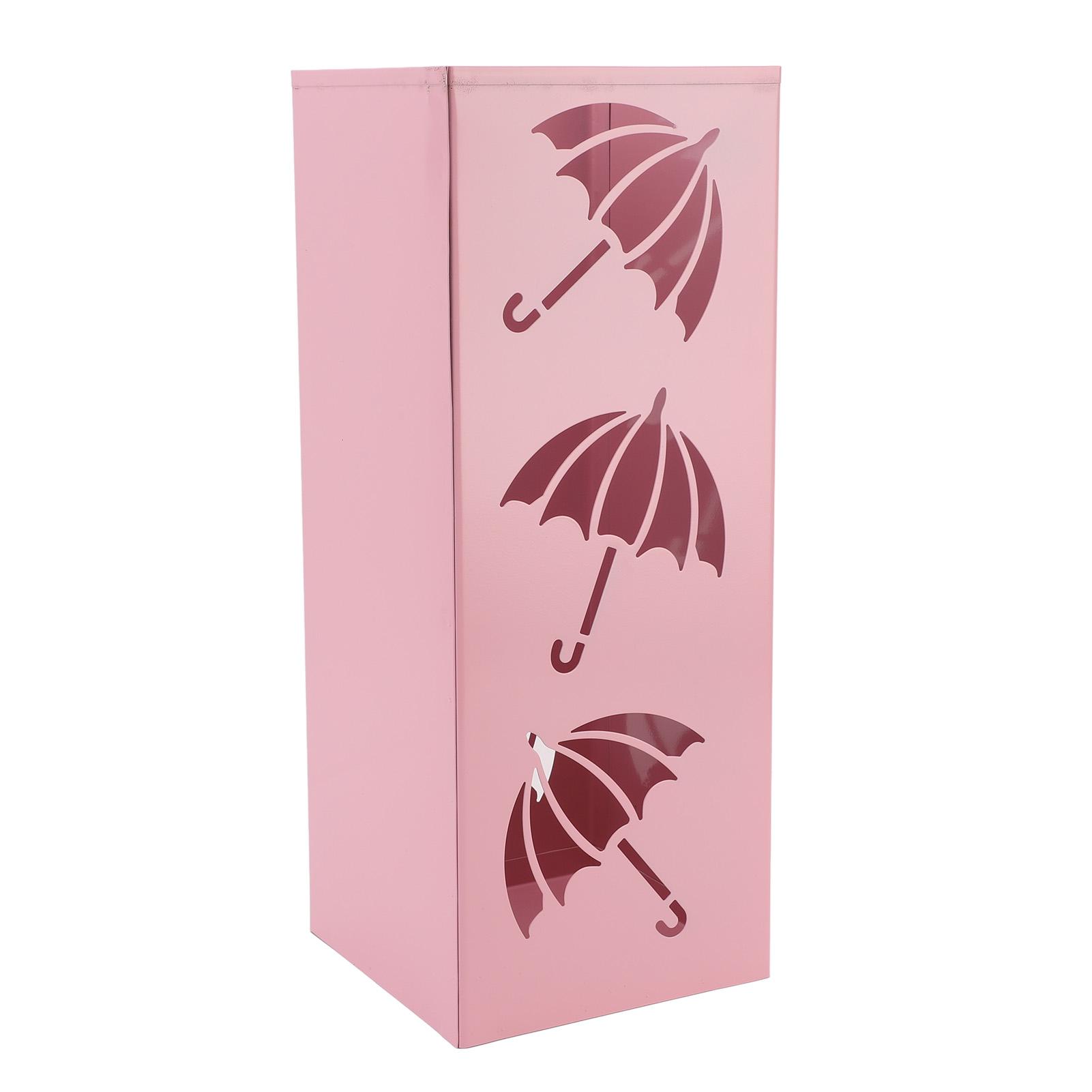 

Umbrella Holder Space Saving Anti Tip Over Powder Coating Metal Umbrella Bucket for Entryway