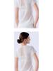 Women's Summer Yoga Clothes: Lightweight, Elastic, Quick-Dry, Breathable Mesh Short Sleeve for Running & Fitness