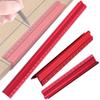 Precision Metric & Imperial Marking V-Ruler,Carpentry Paint Line Ruler - Woodworking Parallel/Vertical Line Scribe Marking Gauge