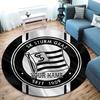 Sk Sturm Graz Crest Custom Name Round Area Rug Carpet Rug For Living Room Bedroom Sofa Playroom Decor Nonslip Floor Mat