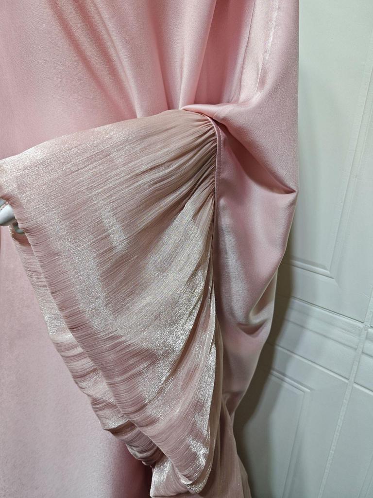 MQ201 Modest Satin Waist-Cinching Muslim Fashion Robe