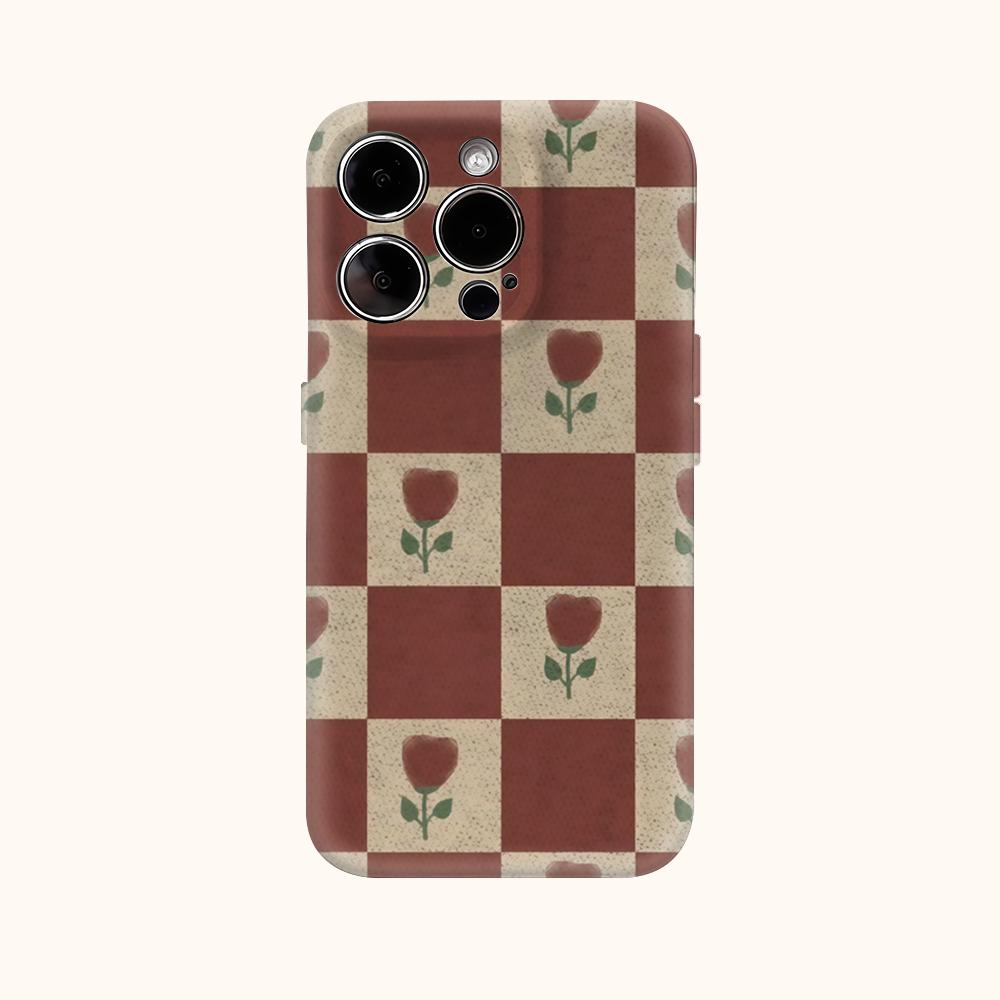 Burgundy RoseFor Magnetic Phone Case for IPhone 17 16 15 14 13 Pro Max Plus Single Double-layer Tough Case