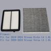 Engine & Cabin Air Filter Fit for 2018-2024 Nissan Kicks L4 1.6L, 2020-2024 Versa L4 1.6L, Replace 165465RA0A 165465RB1A 272776CA0A 278915RB0A