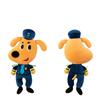 Sheriff Labrador Hund Gosedjur Docka Anime Säkerhetssergeant Labrador Varg Hund Gosedjur Fyllda Leksaker Födelsedag Julklappar