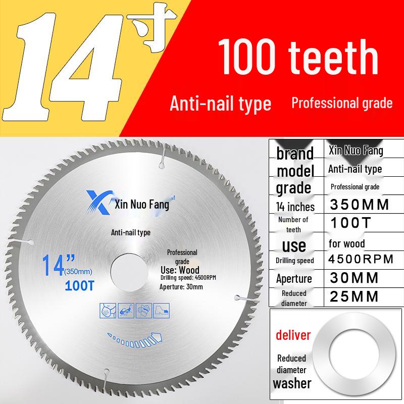 High-Speed Steel & Tungsten Circular Saw Blade for Wood & Aluminum, 4-10 Inch, Fits Hand Angle Grinders