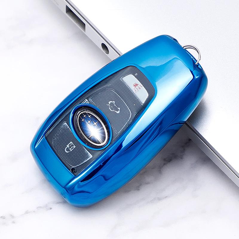"TPU Soft Rubber Key Cover for Subaru XV, Forester, Outback, and Legacy"