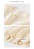 Women's Super Thick Cashmere Sweater: Round Neck, Soft, Fluffy, Loose Fit, Versatile Cable Knit for Autumn/Winter.